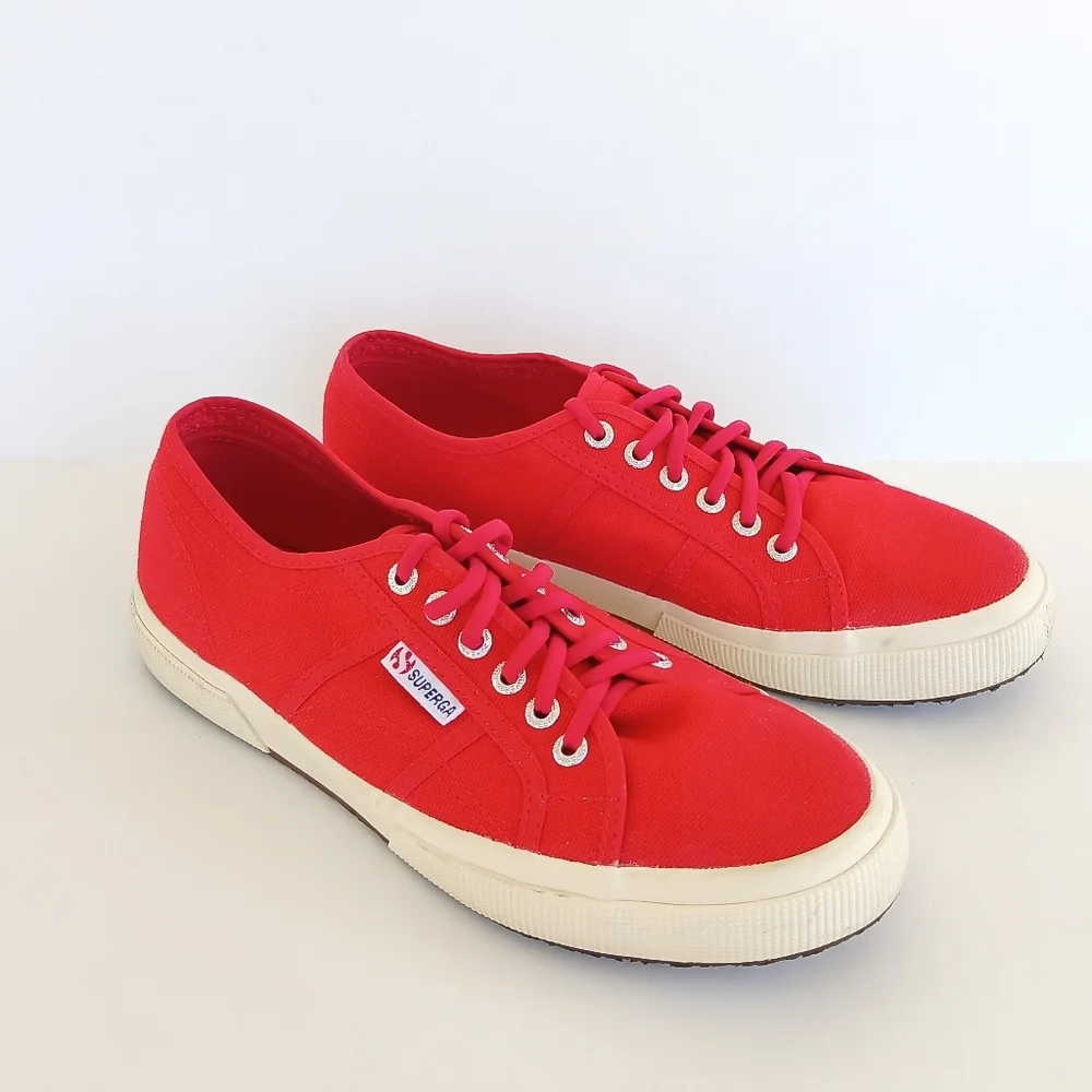 Superga Red Sneakers Women's Size 10